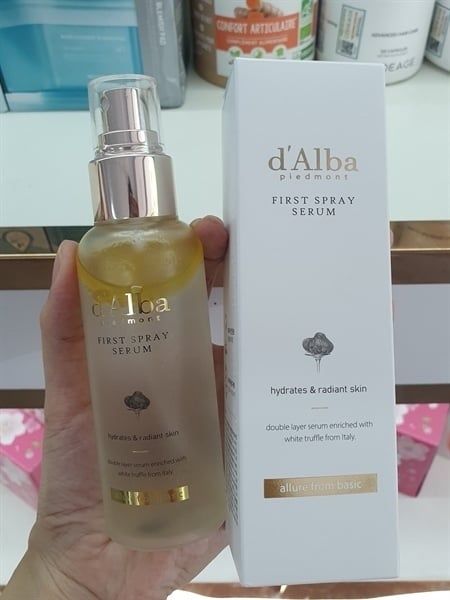 Xịt dưỡng căng bóng D'Alba first spray serum 100ml(màu vàng)
