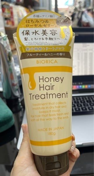 Kem Ủ Tóc Chiết Xuất Mật Ong Biorica Honey Hair Treatment 180g