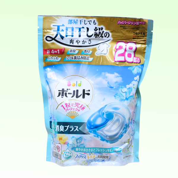Viên giặt 4D xanh P&G Bold gel ball 4D sun&fresh (28v)