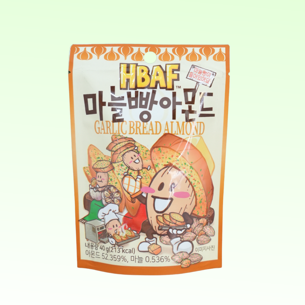 Hạt hạnh nhân và bánh mì bơ tỏi HBAF (40g)