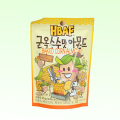 Hạt hạnh nhân và bắp nướng HBAF (40g)