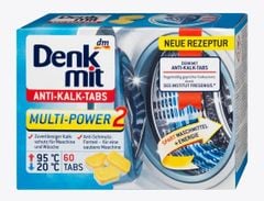 Viên Tẩy Lồng Giặt Denkmit Anti-Kalk Tabs Multi Power (60 viên – Đức)