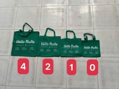 Túi vải HF xanh size 1 (35x33x33)