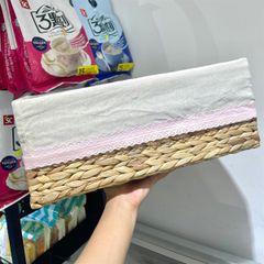 Giỏ trái cây lục bình vuông đan chéo ( s1 : 140k , s2 : 160k , s3 : 185k )