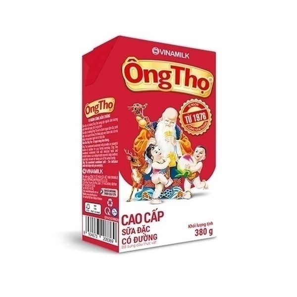 Sữa đặc có đường Ông Thọ đỏ hộp giấy (380g)