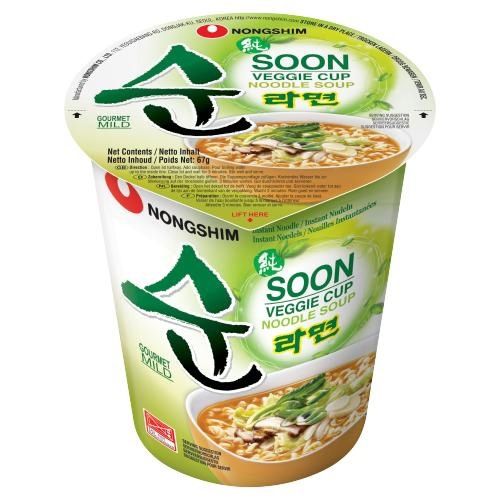 Mỳ ly chay soon Veggie ramyun cup 67g x 12