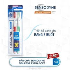 Bộ 2 bàn chải đánh răng Sensodyne Extra Soft