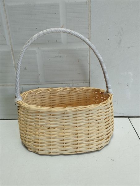 Giỏ Trái Cây Mây Trắng