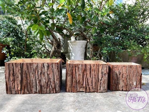 Giỏ Trái Cây Gỗ Vuông