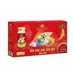 Yến sào cao cấp 25% QUEENNEST nhân sâm (150ml x 6)