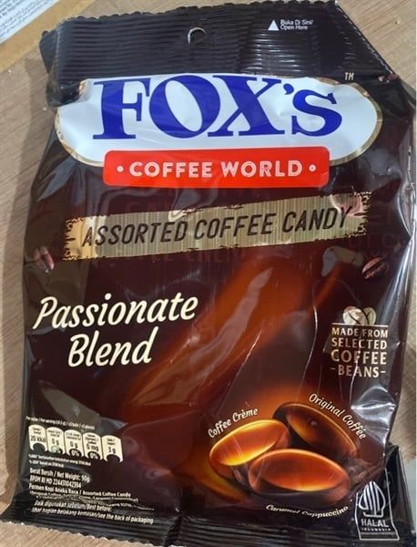 Kẹo FOX'S coffee world (90g)