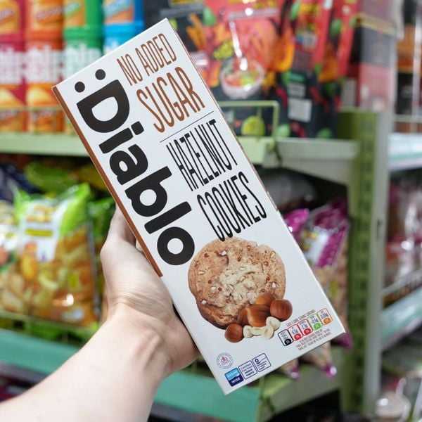 Bánh Diablo Hazelnut Cookies ko đường hạt phỉ 135g