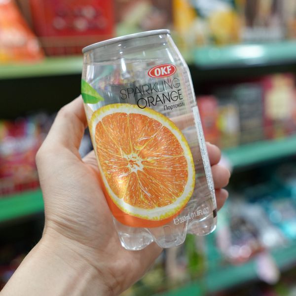 Nước Sparkling OKF vị cam 350ml