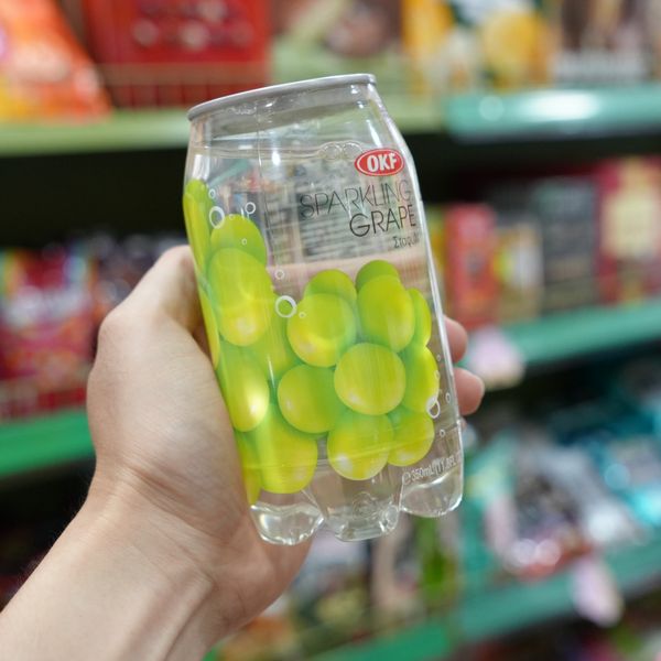Nước Sparkling OKF vị nho xanh 350ml