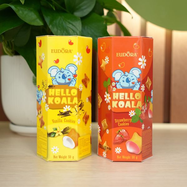 Bánh Quy Eudora Gấu Sữa Vani (50g)