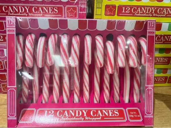 Kẹo cây gậy 12 CANDY CANES hộp hồng (170g)