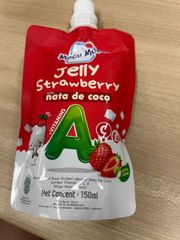 Nước thạch JELLY MOGU MOGU vị dâu với thạch dừa (150g)