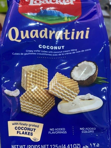 Bánh xốp Loacker Coconut dừa (125g)