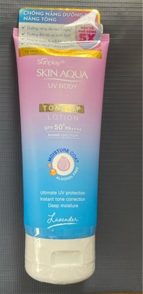 Kem chống nắng dưỡng thể nâng tông Sunplay Skin Aqua - Tone Up Lotion (130g)