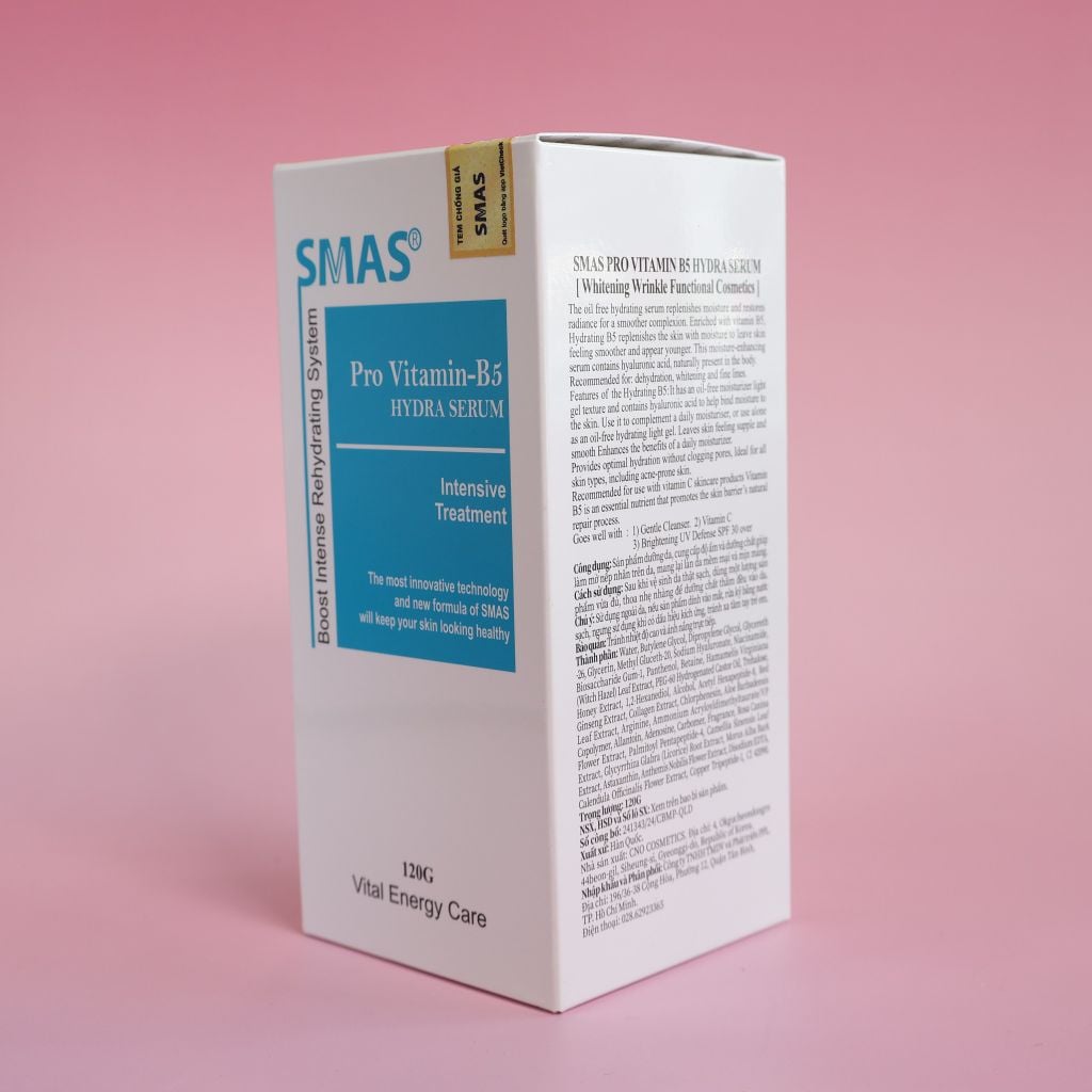 Tinh Chất Cấp Ẩm, Dưỡng Ẩm SMAS Pro Vitamin Hydra Serum (120g)