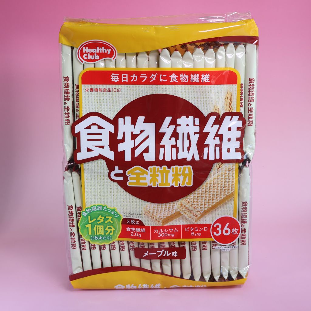Bánh Xốp Healthy Club (Ca) Vị Lúa Mì Nguyên Cám (36c)
