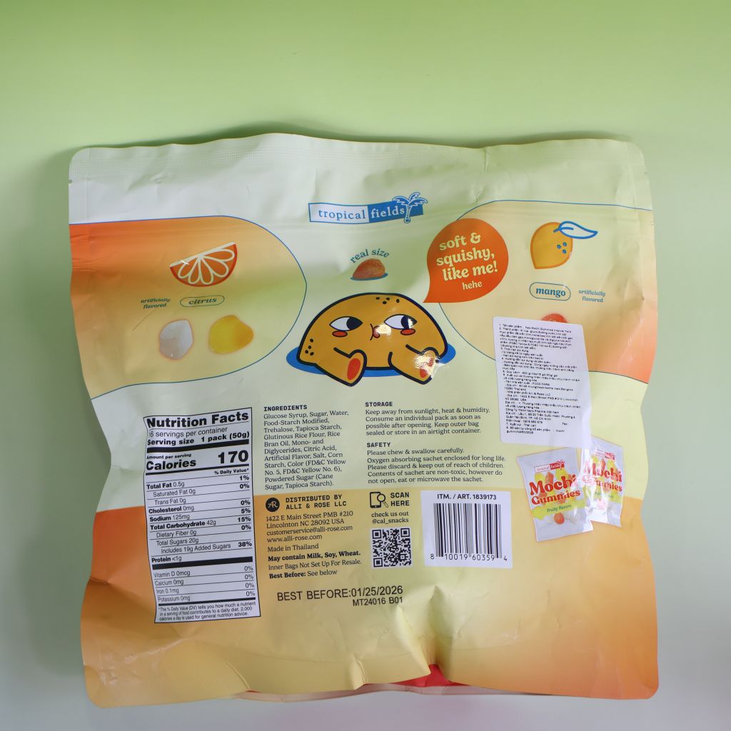 Kẹo Dẻo Mochi Gummies Fruity Flavors