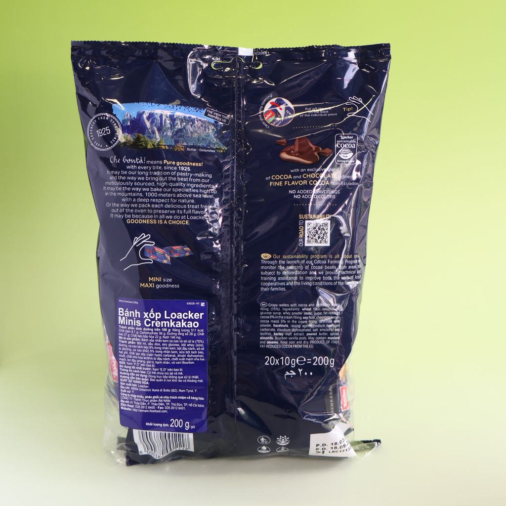 Bánh Xốp LOACKER Minis Cremkakao (200g)