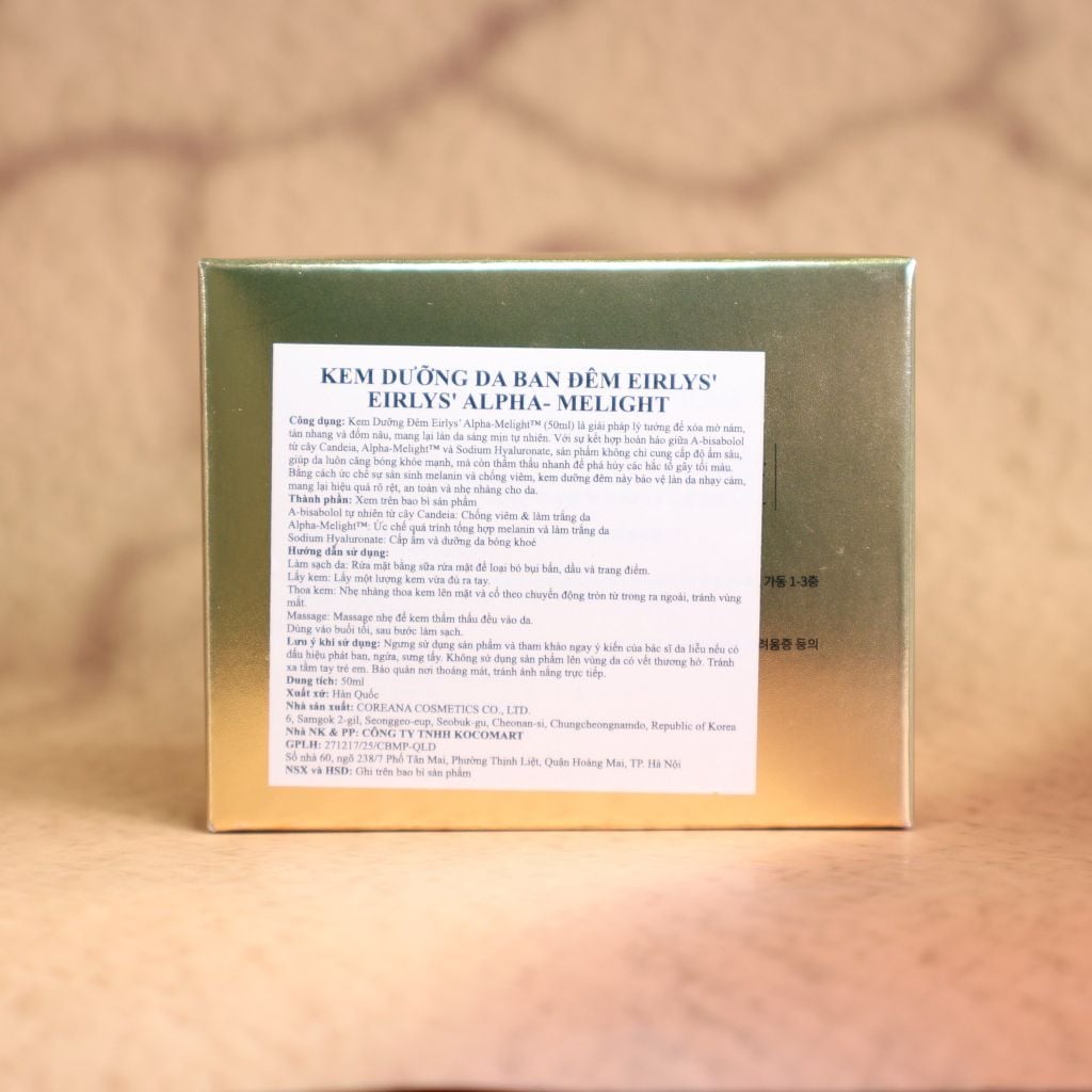 Kem Dưỡng Đêm Eirlys' Alpha Melight Cream (50ml)