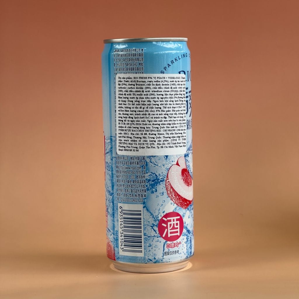 Cocktail RIO 5% Vị Đào (330ml)