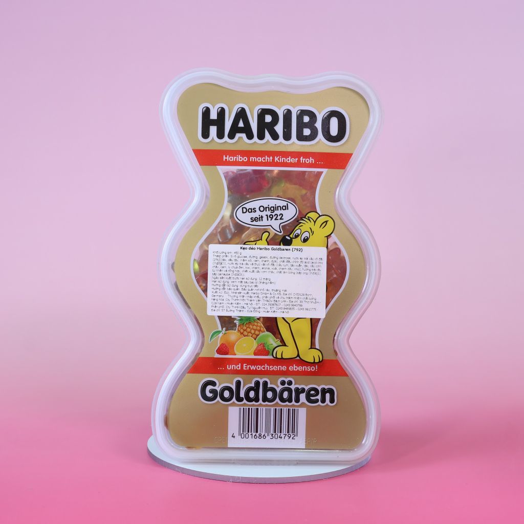 Kẹo Dẻo Gấu Haribo Goldbaren (450g)