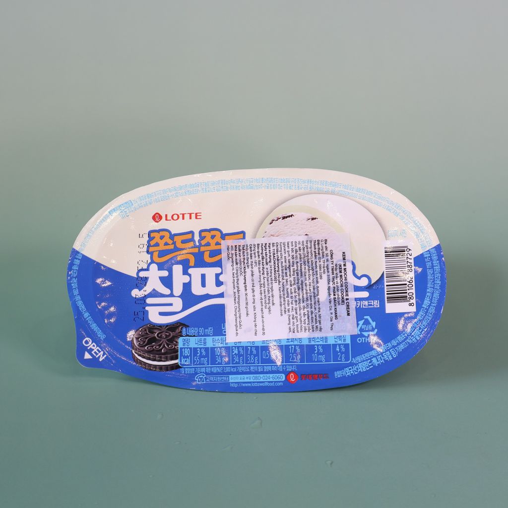Kem Mochi Cookie Lotte (90ml)