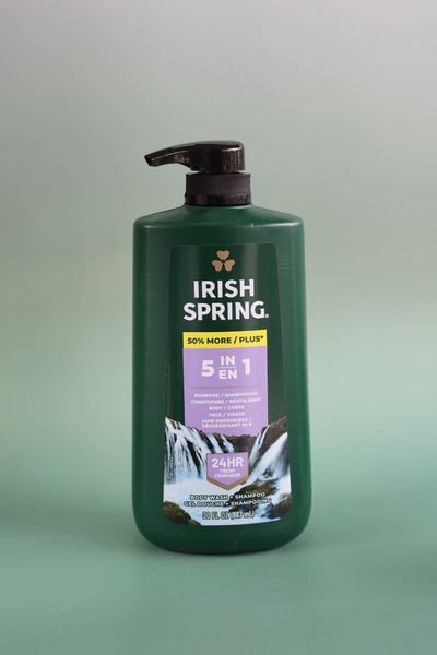 Gel Tắm Gội Xả, Rửa Mặt & Khử Mùi Cơ Thể Irish Spring 5in1