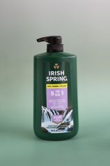 Gel Tắm Gội Xả, Rửa Mặt & Khử Mùi Cơ Thể Irish Spring 5in1