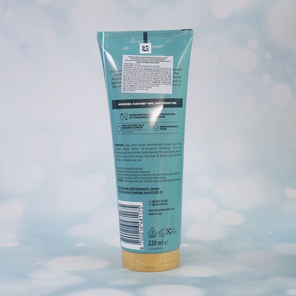 Dầu Xả Head & Shoulders DermaXPro Scalp Care Hair Conditioner (220ml)