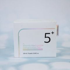 Toner Pad Tẩy Da Chết & Dưỡng Sáng Da Numbuzin Vitamin Niacinamide Concentrated Pad No.5 (180ml)