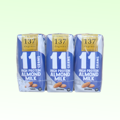 Sữa hạt hạnh nhân Protein vị truyền thống 137°C Degrees (3x180ml)