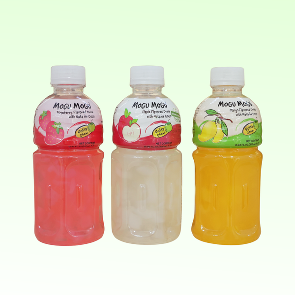 Nước uống Mogu Mogu vị táo với thạch dừa (320ml)