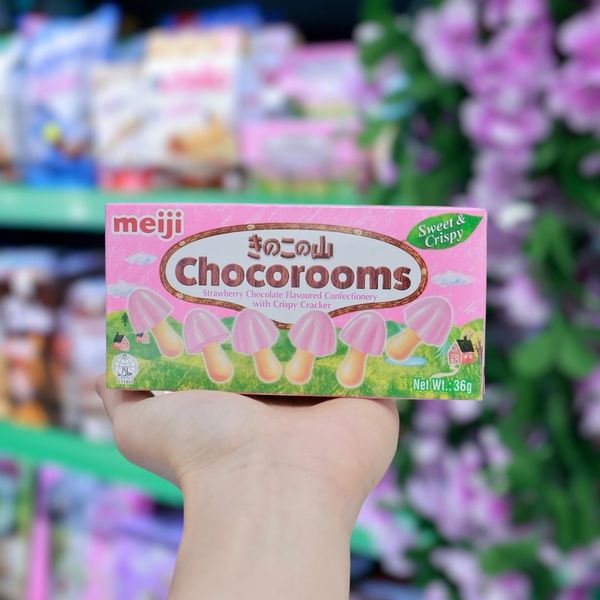 Bánh nấm CHOCOROOMS strawberry chocolate (36g)