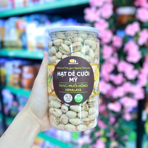 Oh Smile Nuts hạt dẻ cười rang muồi hồng (475g)
