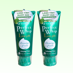 Sữa Rửa Mặt Senka Tạo Bọt Chiết Xuất Rau Má Dịu Nhẹ 100g Perfect Whip Low Ph Calming Cica