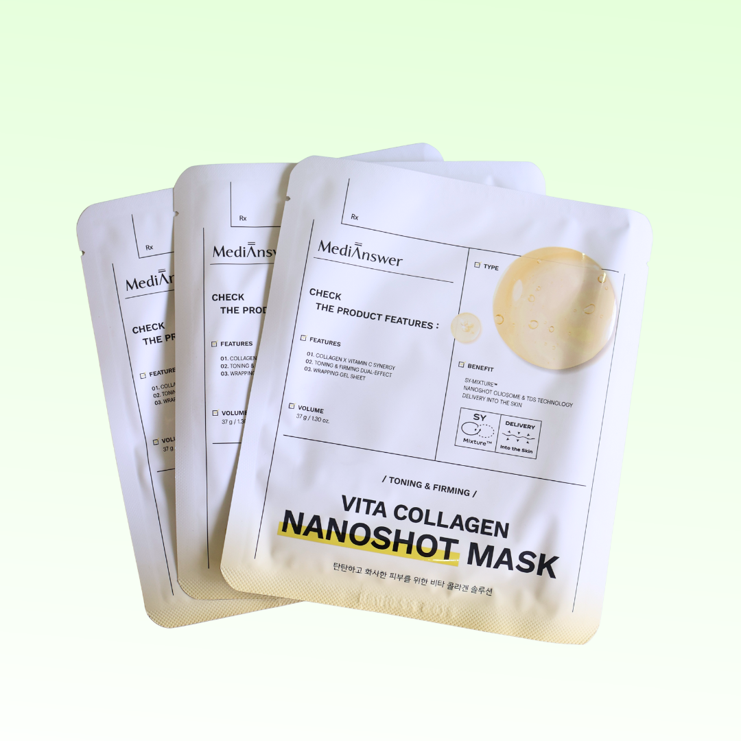 Mặt Nạ Thạch MediAnswer Vita Collagen Nanoshot Mask (37g)