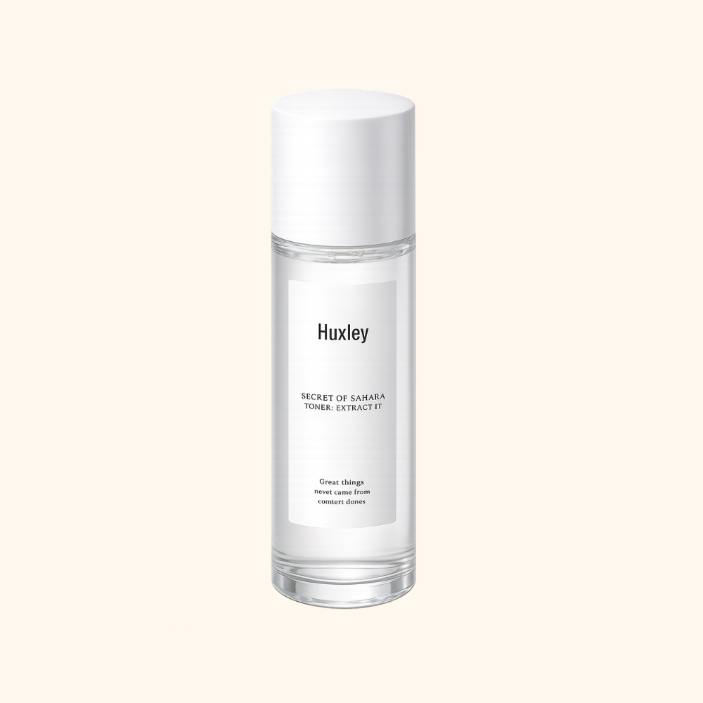  HUXLEY - Toner Nước Hoa Hồng Secret of Sahara Toner Extract It 120ml – Hỗ Trợ Thông Thoáng Lỗ Chân Lông 