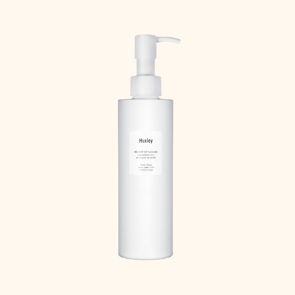  HUXLEY - Sữa Rửa Mặt Gel Sữa Rửa Mặt Secret Of Sahara Cleansing Gel 200ml - Loại Bỏ Tạp Chất, Tẩy Tế bào Chết Da – Làm Sạch Da, Hỗ Trợ Thông Thoáng Lỗ Chân Lông 