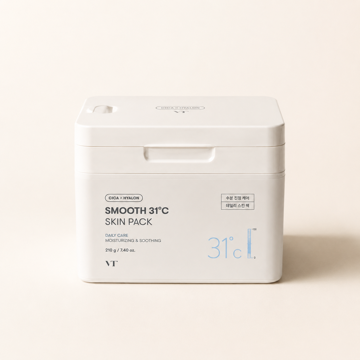  VT COSMETICS - Toner Pad SMOOTH 31ºC SKIN PACK 100ea/210g Toner Pad Làm Mịn Da, Cấp Ẩm & Hỗ Trợ Nền Makeup Mượt Hơn – Chăm Sóc Da Hằng Ngày 