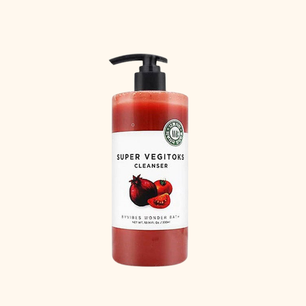 WONDER BATH - Sữa Rửa Mặt Rau Củ Super Vegitoks Cleanser Red – Làm Sạch Da