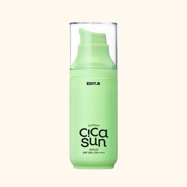 EDIT.B - Kem Chống Nắng Sunday CICA Sun Serum 55ml – Bảo Vệ Da Trước Tia UV, Làm Dịu Da Dễ Nổi Mụn
