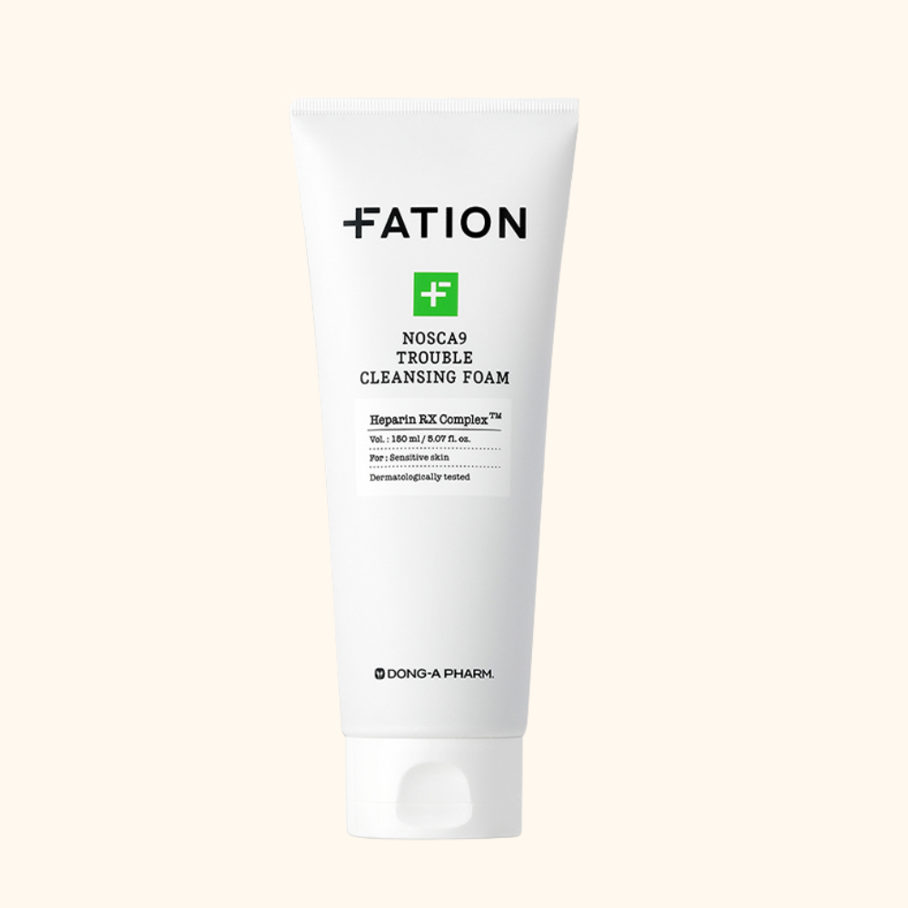  FATION - Sữa Rửa Mặt Nosca9 Trouble Cleansing Foam 150ml – Làm Sạch Da Dầu Mụn, Hỗ Trợ Thông Thoáng 
