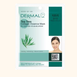  DERMAL - Mặt Nạ Tea Tree Collagen Essence Mask – Cấp Ẩm, Làm Dịu Da Dễ Nổi Mụn 