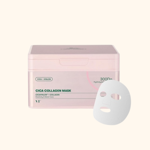 VT COSMETICS - Mặt Nạ CICA Collagen Mask 30Ea – Cấp Ẩm, Làm Dịu Da Dễ Nổi Mụn