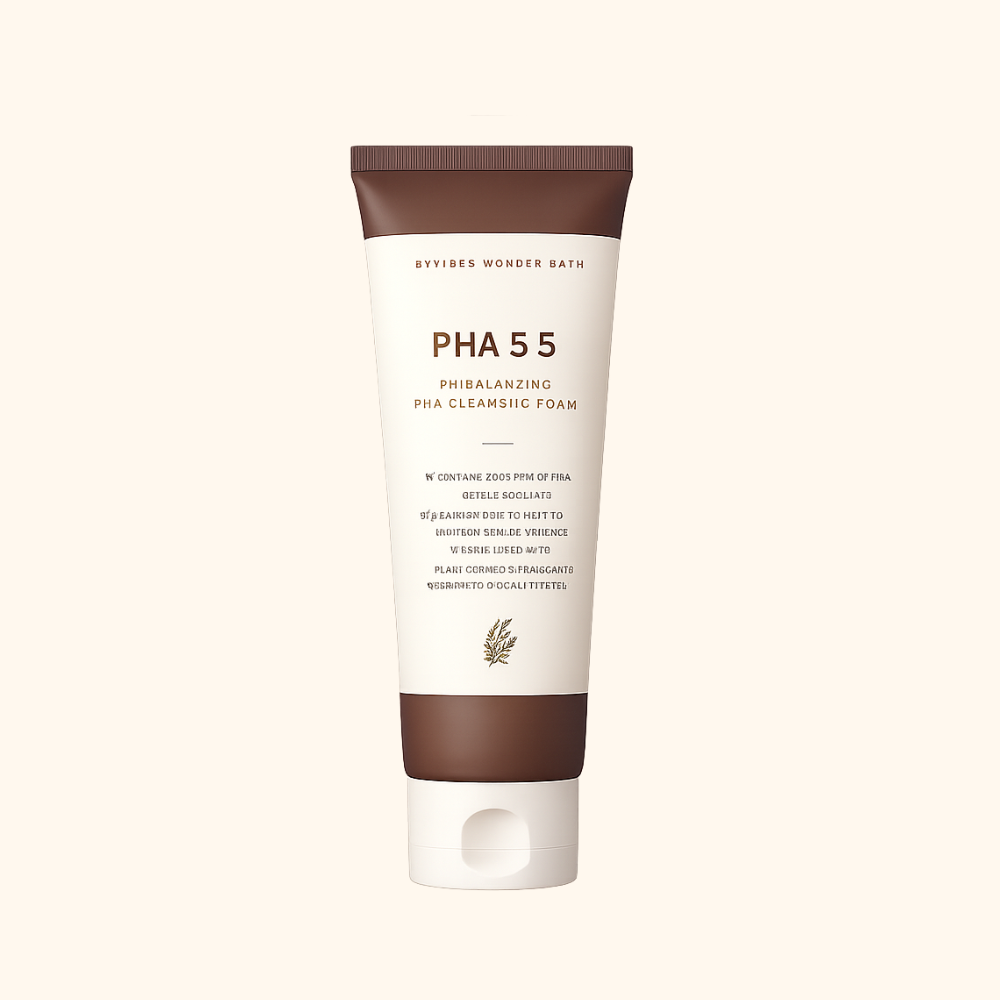  WONDER BATH - Sữa Rửa Mặt pH Balancing PHA Cleansing Foam 130ml – Làm Sạch Da, Hỗ Trợ Thông Thoáng Lỗ Chân Lông 